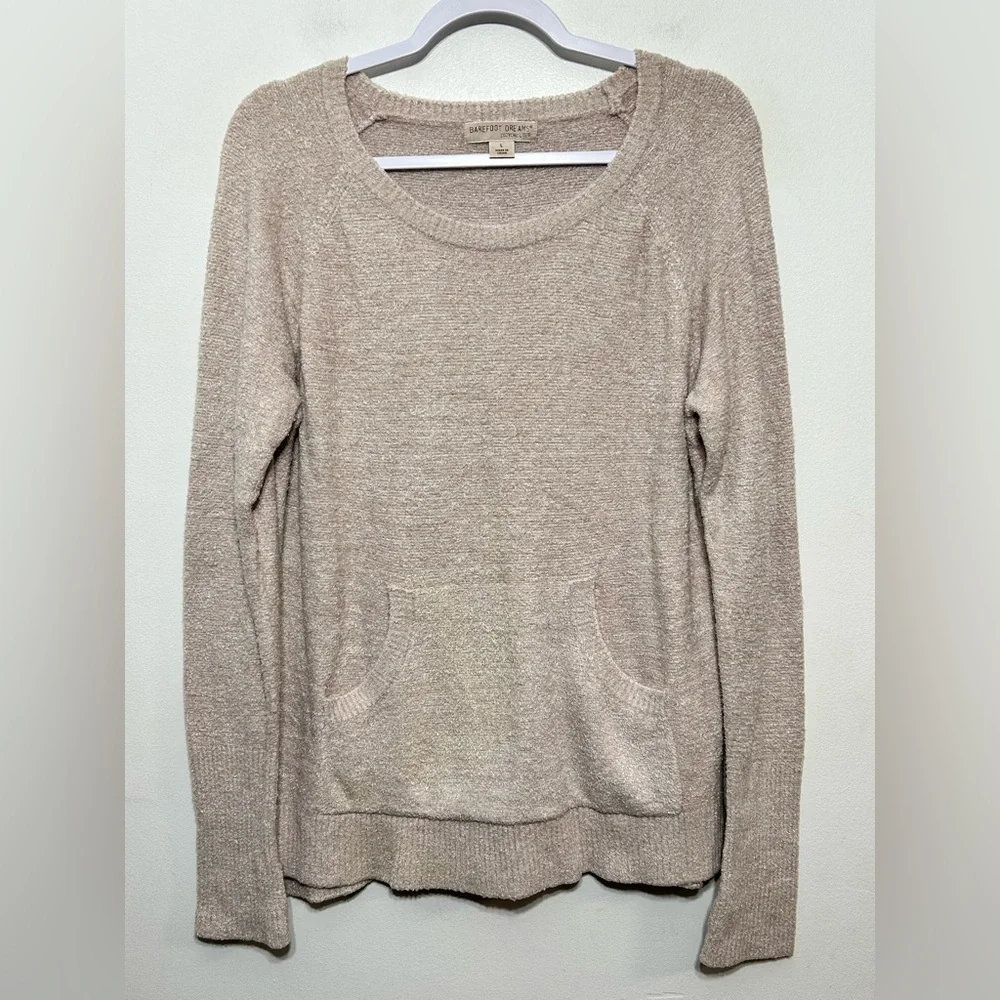 Barefoot Dreams CozyChic Lite Pullover Sweater Womens Size Large